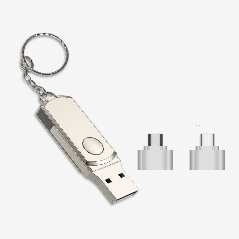 Compatible with Apple , Ultra-large capacity metal USB flash drive