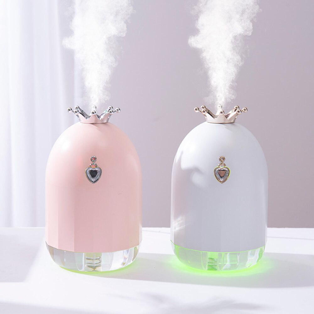 Seven color humidifier, small creative new product, water supplement, crown mute, spray home appliances.