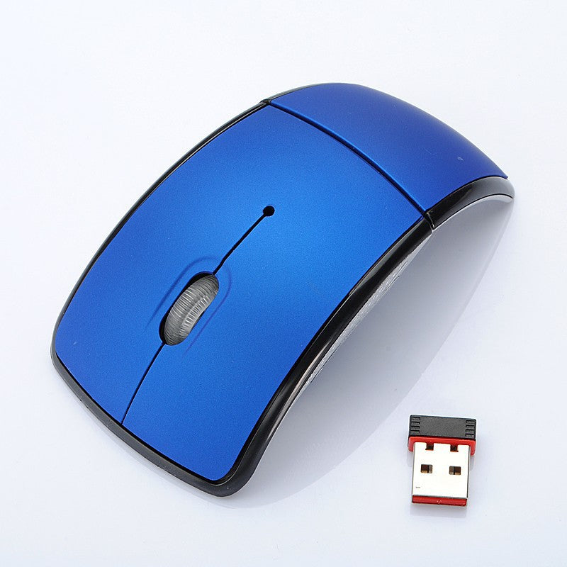 Wireless Optical Mouse Folding Mouse Creative Folding Switch Featured Curved Mouse