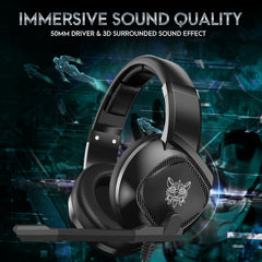 Headphones RGB Light Subwoofer Wired Headphones